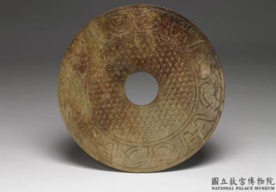 图片[2]-Bi with twin-bodied dragon and phoenix pattern, mid-Warring States period to Western Han dynasty, 375 BCE-220 CE-China Archive